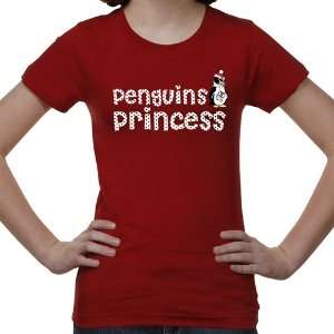  Youngstown State Penguins Youth Princess T Shirt   Red 