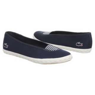 Womens Lacoste Cayce2 Navy Canvas Shoes 