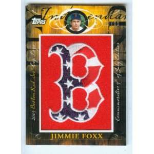  Jimmie Foxx 2010 Topps Baseball Manufactured Cap Logo Card 