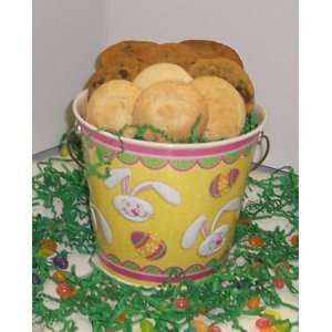   Combos   Chocolate Chip and Almond Macaroons 1lb. Yellow Bunny Pail
