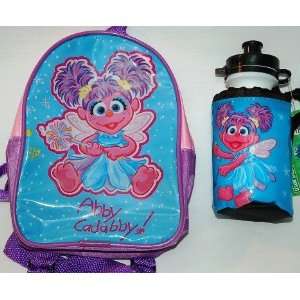  Sesame Street Abby Cadabby Backpack and Water Bottle Set 