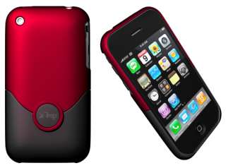 IPHONE 3G 3G S RED RUBY IFROGZ LUXE WRAPZ CASE  