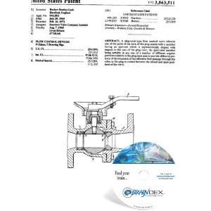  NEW Patent CD for FLOW CONTROL DEVICES 