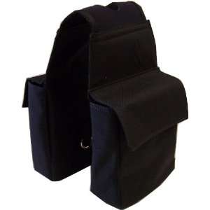 Black Standard Horn Pommel Saddle Bags 