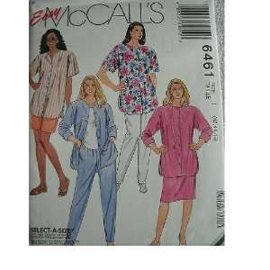   SIZES 42 44 46 EASY MCCALLS SELECT A SIZE PATTERN 6461 Arts, Crafts
