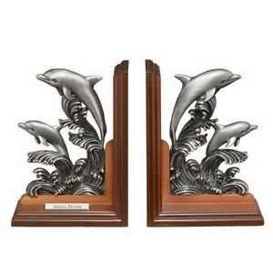  Leaping Dolphins Bookends