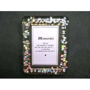  Floating Multi Stars   Clear Acrylic Picture Frame (Set of 