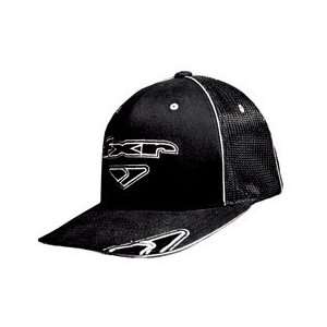  FXR Racing® Piping Mesh Flat Bill Hat, BLK/WHT Sports 