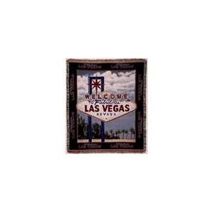 Welcome to Las Vegas Sign Tapestry Throw Afghan 50 x 60  