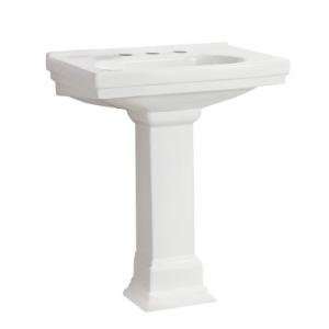 Pegasus FL 1950 8WH White Structure 8 Center Pedestal Lavatory from 