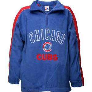  Chicago Cubs Half Zip Youth Polar Fleece Sports 
