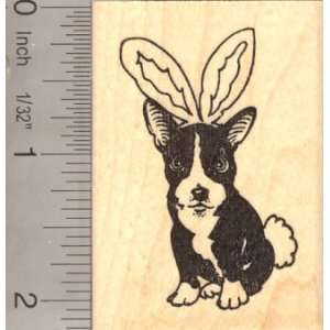  Easter Boston Terrier Rubber Stamp Arts, Crafts & Sewing