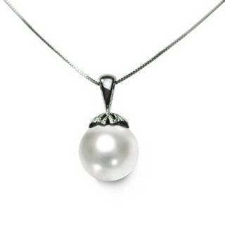   Forever Embraced, Teardrop Pearl Necklace in Sterling Silver Jewelry
