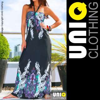 UNIQ US Long Womens MAXI Summer DRESS Boho/Hippie/Evening/Cocktail 