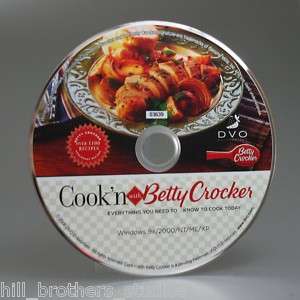 NEW SEALED Cookn with Betty Crocker Cook Book CD ROM  