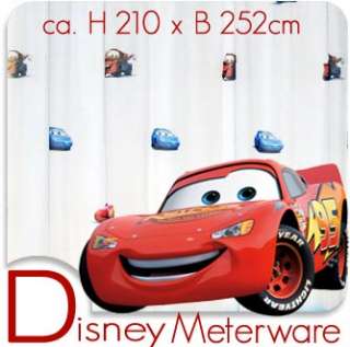 Disney CARS AUTOS METERWARE Kinder Gardine Deko Stoff nach Maß 