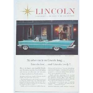  1957 Lincoln Premiere Convertible Print Ad (1858)