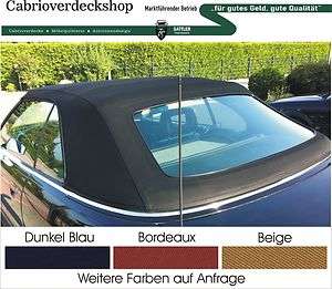Cabrioverdeck, Cabrio Verdeck Audi 80 B3 B4 / 495€ Sonnenlandstoff 