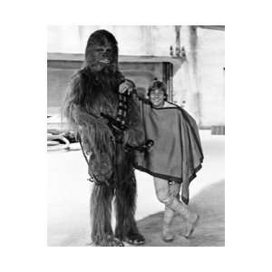  Star Wars ANH Luke and Chewbacca Black and White Print 