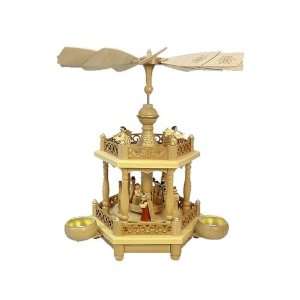 Two Tier Nativity Pyramid Candle Holder