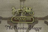 Coach 18903 Chelsea Signature Shoulder Bag Brass Khaki Gold  