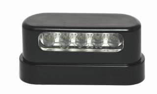 12V LED Kennzeichen Nummernschild Beleuchtung schwarz Universal Auto 