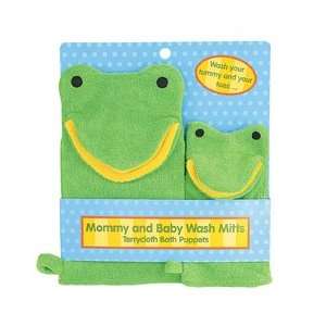  Rich Frog Mommy & Baby Wash Mitts   Frogs Toys & Games