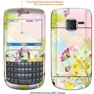   Decal Skin STICKER for AT&T Nokia C3 case cover C3 94 Electronics