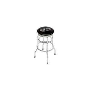 Von Dutch Barstool With 2 Foot Rings and Chrome Seat Ring With Swivel