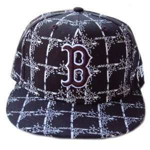  MLB Boston Red Sox New Era 59Fifty Black Tire Fitted Hat 