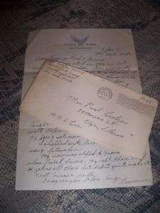 331st Bomb Group 357th Squadron AAF 1945 Letter  