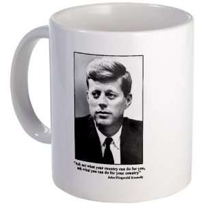 JFK Inaugural Quote Liberal Mug by   Kitchen 