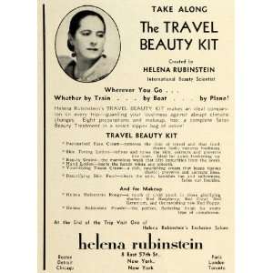   Travel Beauty Kit Cosmetics Beauty Products Lotion   Original Print Ad