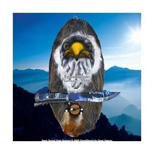  Eagle Spirit Plaque w/ Gift Knife Dagger and Mounting 