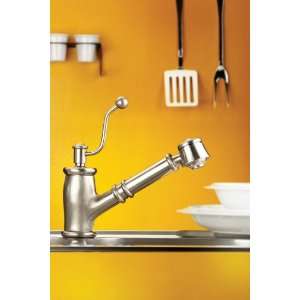   One Handle Pull Out Spray Kitchen Faucet 7711 SN