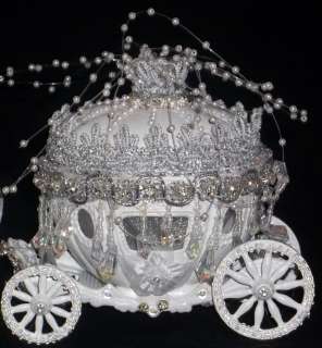 Cinderella Castle Coach Horses Lighted Cake Topper Birthday Wedding 