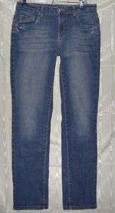 Girls JUSTICE Jeans w/ Fancy Pocket  Blue   12 R  