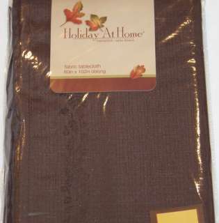 Thanksgiving Fall Tablecloth Cloth Die Cut w/Leaves 3 Sizes 5 Colors 