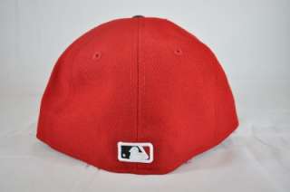 NEW ERA CINCINNATI REDS RED/BLACK STRIPE FITTED HAT 7 (HATS1)  