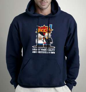MYTHBUSTERS CARTOON HOODIE. ALL COLOUR & SIZES. (GEEK, MYTH BUSTERS 