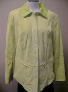 Bradley Bayou Suede Shirt Jacket w/ Patent Trim M NWOT  
