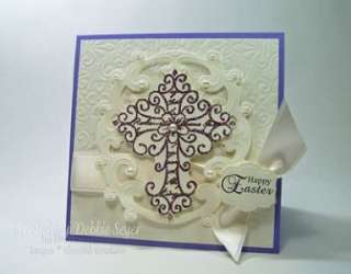 Heartfelt Creations Wrought Iron Cross Cling Stamps  