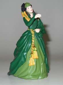 Vintage Scarlett OHara Figurine Civil War Drapery Dress by Hallmark 