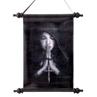 Priestess Redemption Prayer Scroll Tapestry Mystical Wall Hanging 