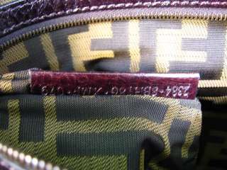 NEW AUTH. FENDI Wool Borsa Pillow XL Handbag Tote Bag  