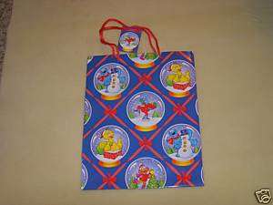 Sesame Street Characters Christmas Gift Bag NWT  