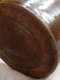 Antique Maine Redware Stoneware Fruit Jar Crock Ovoid possibly oyster 
