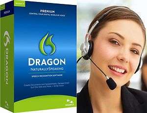   Dragon Naturally Speaking Premium 11.5 Latest Edition w/Free Headset