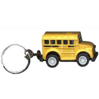 Short Bus Die Cast School Bus Key Ring  