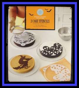 NEW Martha Stewart ***Halloween Assorted Cake 9 Stencil Designs 